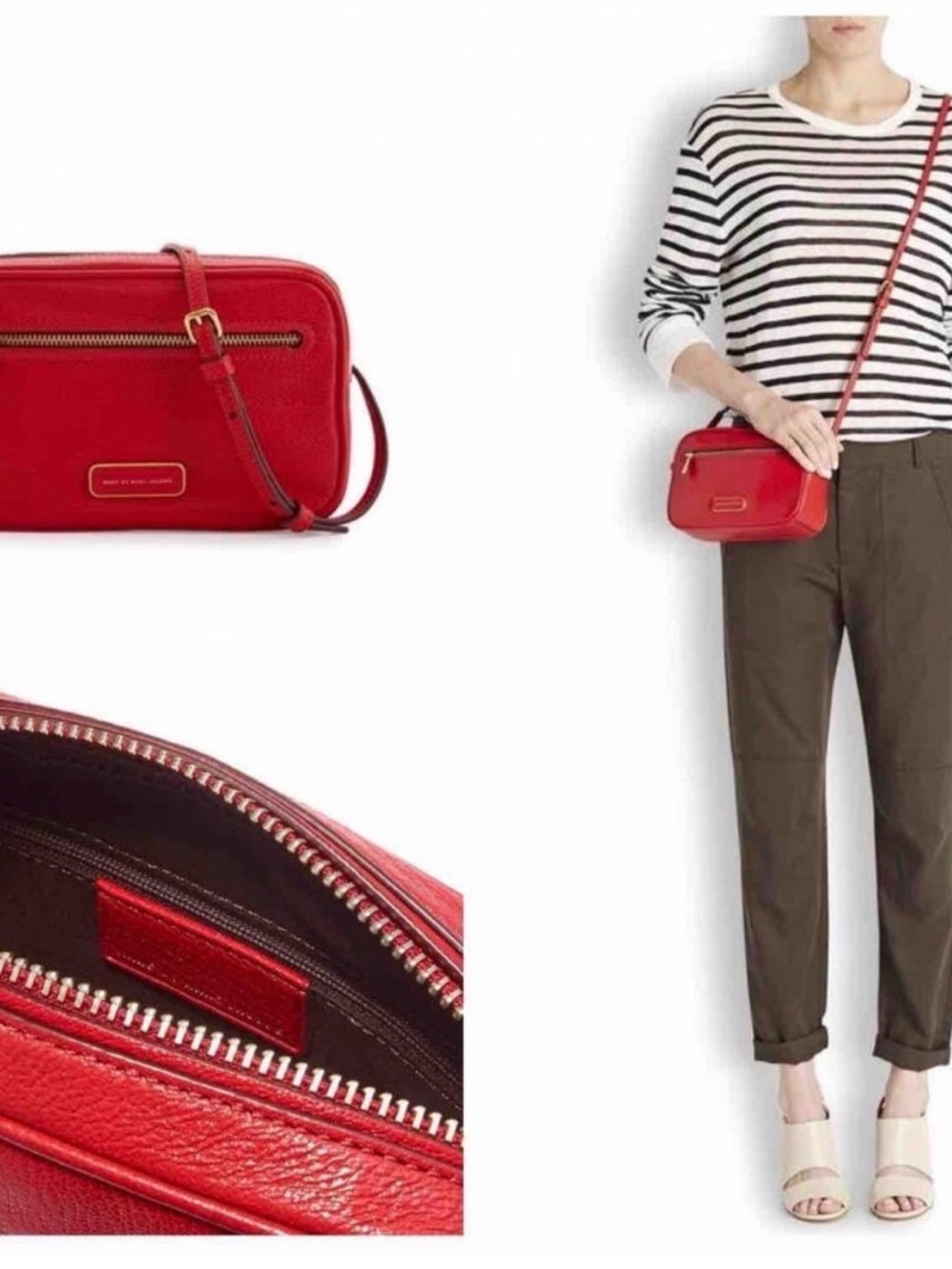 Marc by Marc Jacobs Sally Rosey Red Crossbody NEW - Picture 3 of 16